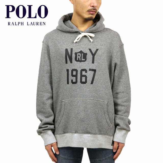 polo cotton blend fleece hoodie