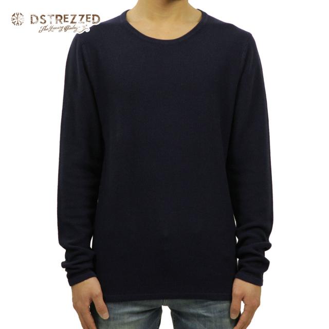 ディストレス ロンT メンズ 正規販売店 DSTREZZED 長袖Tシャツ Crew Structure knit 404056 69 D00S20 クリスマス プレゼント ラッピング