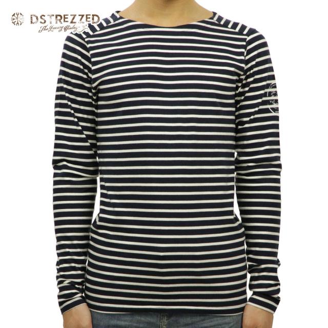 ディストレス ロンT メンズ 正規販売店 DSTREZZED 長袖Tシャツ Crew l/s Y/D stripe 202216 49/2 D00S20 クリスマス プレゼント ラッピング