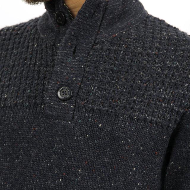 20%OFFセール 【販売期間 4/23 0:00〜4/29 9:59】 ノーエクセス NO EXCESS 正規品 メンズ セーター Half Button Zip Pullover Sweater230957078 D00S20