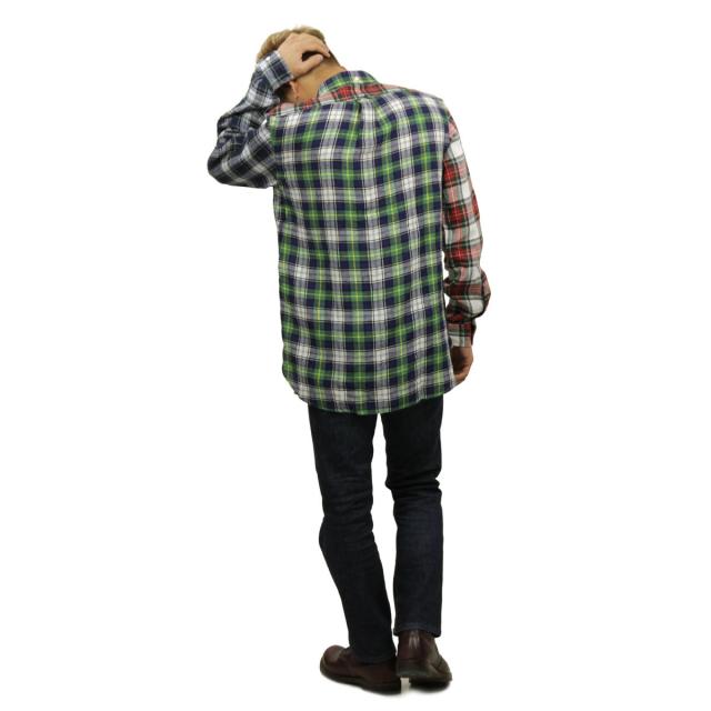 ポロ ラルフローレン シャツ メンズ 正規品 POLO RALPH LAUREN 長袖シャツ PATCHWORK PLAID LINEN SHIRT D00S20 クリスマス プレゼント ラッピング ポイント10倍 1/1 0:00〜1/8 9:59】 ポロ ラルフローレン シャツ