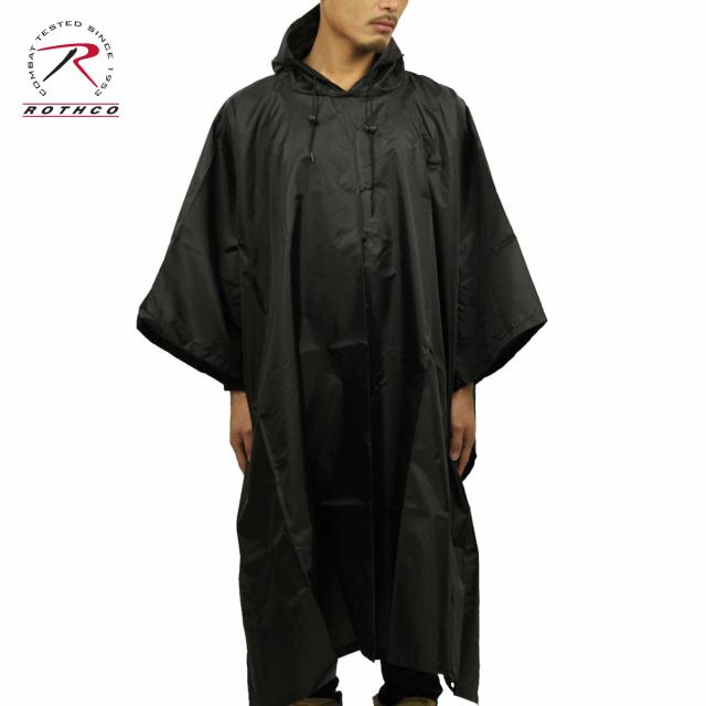 ロスコ ROTHCO 正規品 メンズ レインコート G.I. TYPE RIP-STOP PONCHO 4958 BLACK クリスマス プレゼント ラッピング