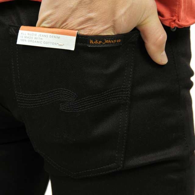 ヌーディージーンズ ジーンズ メンズ 正規販売店 Nudie Jeans ジーパン Lean Dean 470 Dry Cold Black 111821 D00S20 父の日 プレゼント ラッピング_2