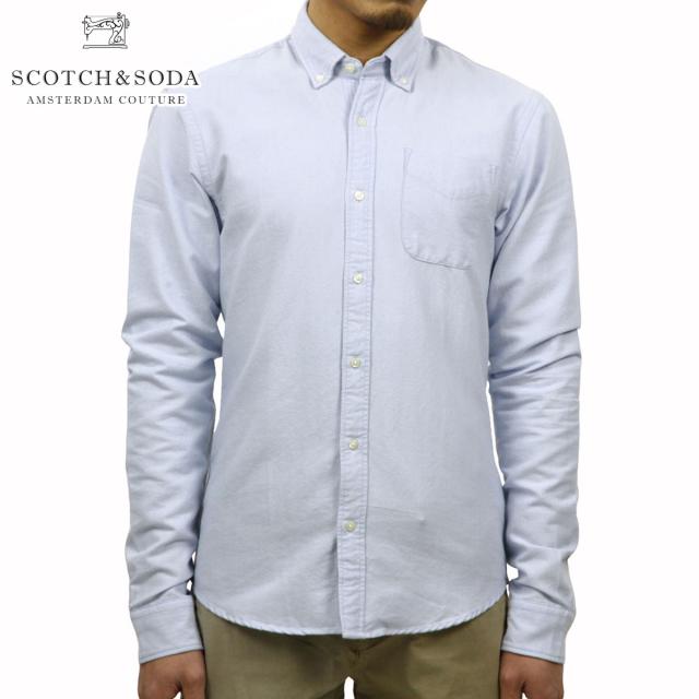 スコッチアンドソーダ シャツ メンズ 正規販売店 SCOTCH＆SODA 長袖シャツ Classic shirt in rough oxford quality 101404 65 D00S20 クリスマス プレゼント ラッピング