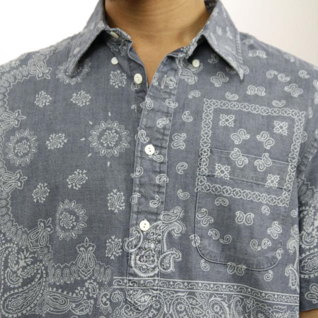 20%OFFセール 【販売期間 5/7 10:00〜5/16 9:59】 ポロ ラルフローレン シャツ メンズ 正規品 POLO RALPH LAUREN 半袖シャツ INDIGO BANDANNA CHAMBRAY SHIRT D00S20_2