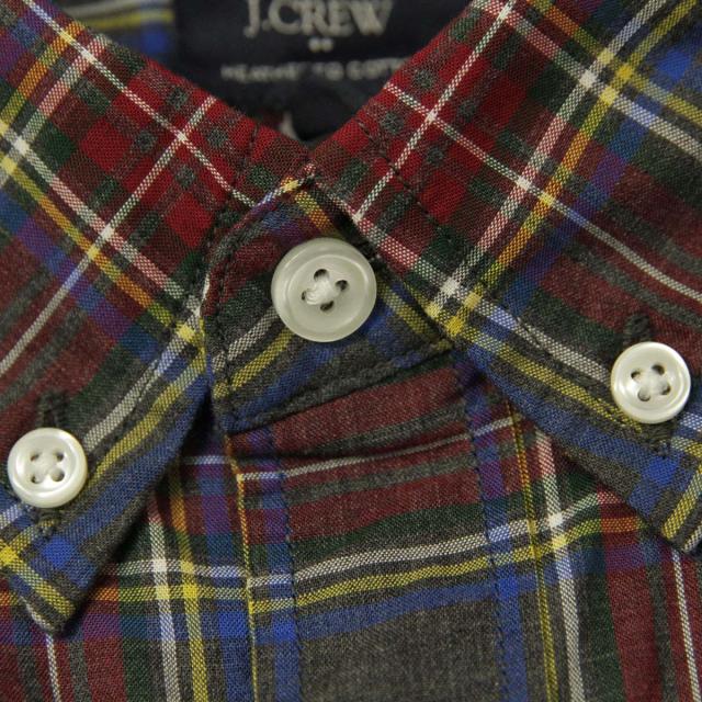 20%OFFセール 【販売期間 5/7 10:00〜5/16 9:59】 ジェイクルー シャツ メンズ 正規品 J.CREW 長袖シャツ HEATHERED COTTON PLAID SHIRT 47166 D00S20_3