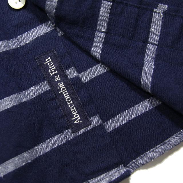 アバクロ シャツ メンズ 正規品 Abercrombie＆Fitch 長袖シャツ Stripe