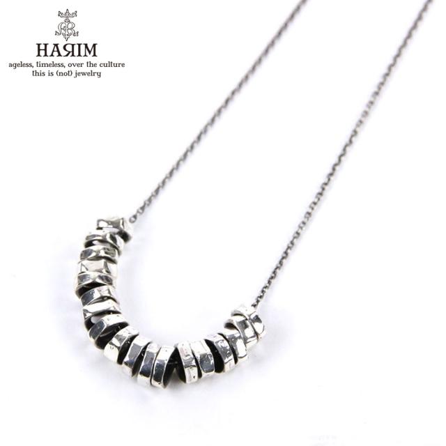 ハリム HARIM ネックレス HARIM ROCK BEADS CHAIN NECK W SV HRP117 SV SILVER 925 OXIDIZED BLACK 父の日 プレゼント ラッピング