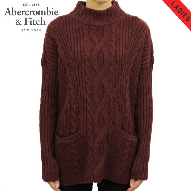 アバクロ セーター レディース 正規品 Abercrombie＆Fitch BOXY CABLE TURTLENECK SWEATER 150-490-0797-520 D00S20の通販は