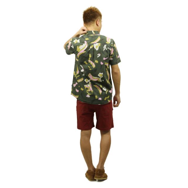 15%OFFクーポンセール 【利用期間 5/7 10:00〜5/16 9:59】 ポーラー シャツ メンズ 正規販売店 POLER 半袖シャツ TREETOP S/S WOVEN 717101-LFG LEAF GREEN D00S15_8