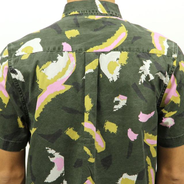 15%OFFクーポンセール 【利用期間 5/7 10:00〜5/16 9:59】 ポーラー シャツ メンズ 正規販売店 POLER 半袖シャツ TREETOP S/S WOVEN 717101-LFG LEAF GREEN D00S15_4