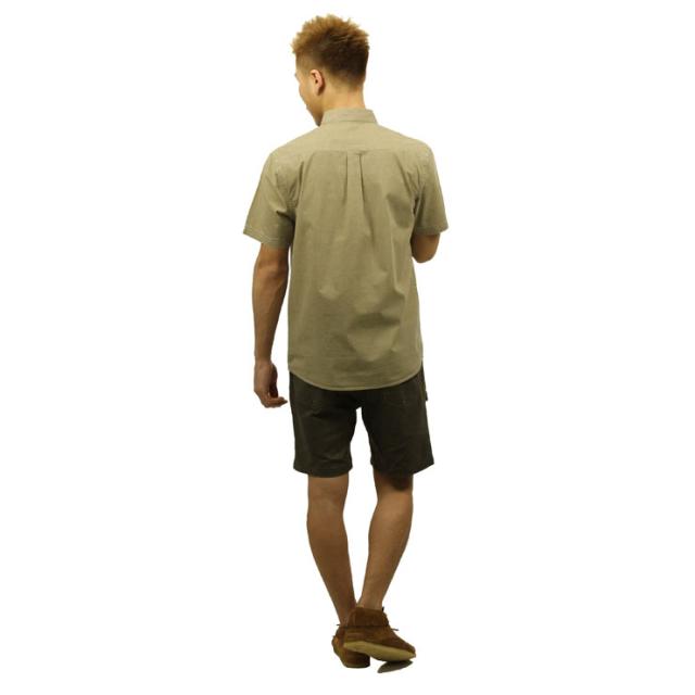 【ポイント10倍 5/7 10:00〜5/16 9:59】 ポーラー シャツ メンズ 正規販売店 POLER 半袖シャツ WASHED UP S/S WOVEN 717105-TTN TAHITI TAN D00S15_8