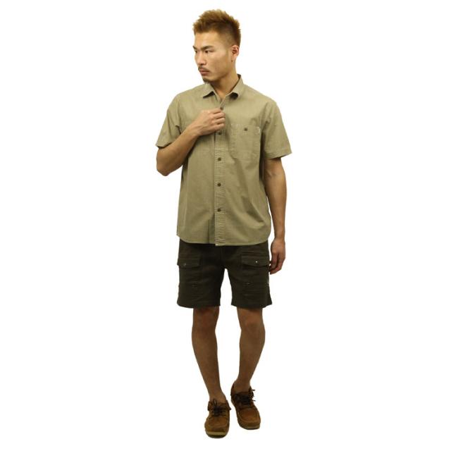 【ポイント10倍 5/7 10:00〜5/16 9:59】 ポーラー シャツ メンズ 正規販売店 POLER 半袖シャツ WASHED UP S/S WOVEN 717105-TTN TAHITI TAN D00S15_7