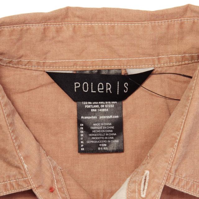 20%OFFクーポンセール 【利用期間 5/7 10:00〜5/16 9:59】 ポーラー シャツ メンズ 正規販売店 POLER 半袖シャツ WASHED UP S/S WOVEN 717105-PNK DUSTY PINK D00S15_6