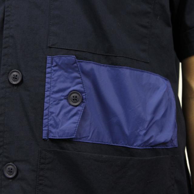 【ポイント10倍 5/7 10:00〜5/16 9:59】 ポーラー シャツ メンズ 正規販売店 POLER 半袖シャツ KEROUAC S/S WOVEN 717107-NVY NAVY D00S15_5