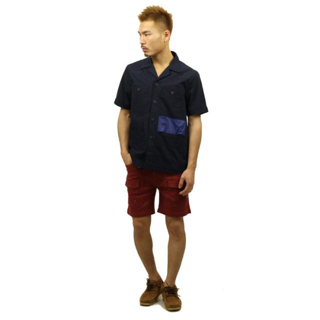 【ポイント10倍 5/7 10:00〜5/16 9:59】 ポーラー シャツ メンズ 正規販売店 POLER 半袖シャツ KEROUAC S/S WOVEN 717107-NVY NAVY D00S15_7