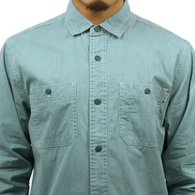 ポーラー シャツ メンズ 正規販売店 POLER 長袖シャツ WASHED UP L/S WOVEN 717106-GRN GREEN_2