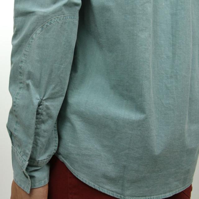 ポーラー シャツ メンズ 正規販売店 POLER 長袖シャツ WASHED UP L/S WOVEN 717106-GRN GREEN_4