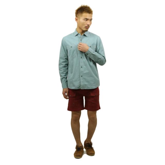 ポーラー シャツ メンズ 正規販売店 POLER 長袖シャツ WASHED UP L/S WOVEN 717106-GRN GREEN_7