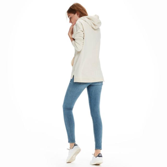 メゾンスコッチ MAISON SCOTCH 正規販売店 レディース ジップアップパーカー ZIP-THROUGH TWISTED HOODIE  ALONE 134839 5 ECRU 20%OFFセール 【販売期間 7/13 0:00〜7/26 9:59】 メゾン