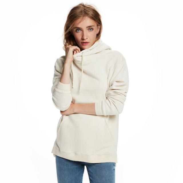 メゾンスコッチ MAISON SCOTCH 正規販売店 レディース ジップアップパーカー ZIP-THROUGH TWISTED HOODIE  ALONE 134839 5 ECRU 20%OFFセール 【販売期間 7/13 0:00〜7/26 9:59】 メゾン