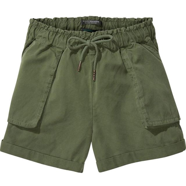 【ポイント10倍 12/13 0:00〜12/19 9:59】 メゾンスコッチ MAISON SCOTCH 正規販売店 レディース ショートパンツ COTTON CANVAS CARGO SHORT 136991 15 ARMY クリスマス プレゼント ラッピング メゾンスコッチ MAISON SCOTCH 正規販売店 レディース ショートパンツ