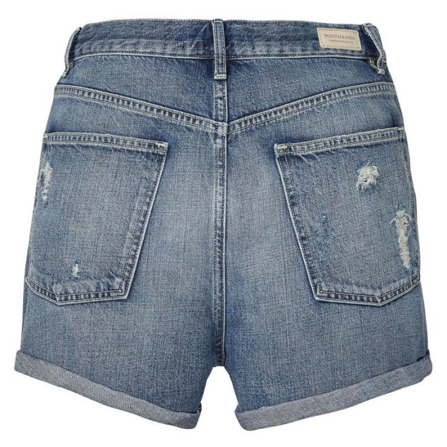 メゾンスコッチ MAISON SCOTCH 正規販売店 レディース ショートパンツ HIGH WAIST SHORT - OCEAN REFLECTION 135279 1B OCEAN R D00S15_2