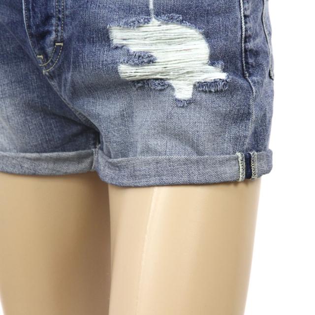 メゾンスコッチ MAISON SCOTCH 正規販売店 レディース ショートパンツ HIGH WAIST SHORT - OCEAN REFLECTION 135279 1B OCEAN R D00S15_6