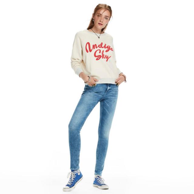 メゾンスコッチ MAISON SCOTCH 正規販売店 レディース ジーンズ LA BOHEMIENNE - LIGHT CLOUD NINE MID RISE SKINNY FIT 135200 2E LIGHT C D00S15 父の日 プレゼント ラッピング_3