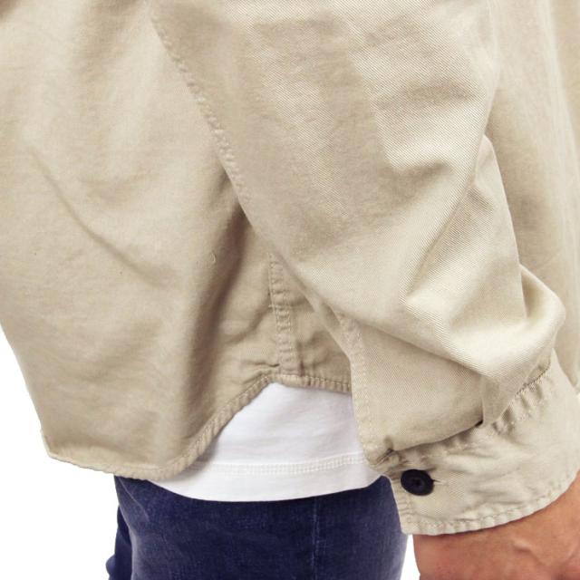 ヌーディージーンズ シャツ メンズ 正規販売店 Nudie Jeans 長袖シャツ CALLE SHIRT SAND B35 140476 D00S15 父の日 プレゼント ラッピング_6