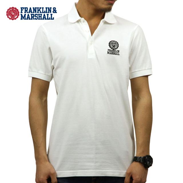 フランクリン マーシャル ポロシャツ 正規販売店 FRANKLIN＆MARSHALL 半袖ポロシャツ POLO SHIRT WHITE POMF130AN 4061 0391 D00S15 クリスマス プレゼント ラッピング