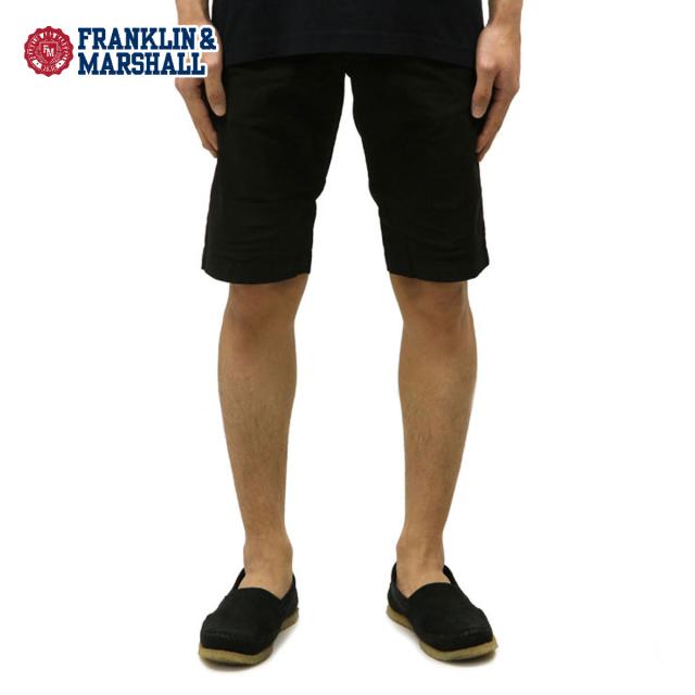 フランクリン マーシャル ショートパンツ メンズ 正規販売店 FRANKLIN＆MARSHALL ボトムス CHINO SHORTPANTS BLACK STMF397AN 2016 0021 クリスマス プレゼント ラッピング