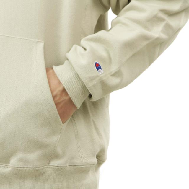 チャンピオン CHAMPION 正規品 メンズ リバースウィーブ プルオーバーパーカー REVERSE WEAVE HEAVYWEIGHT 12oz PULLOVER HOODIE GF68 VRC PEBBLESTONE_3