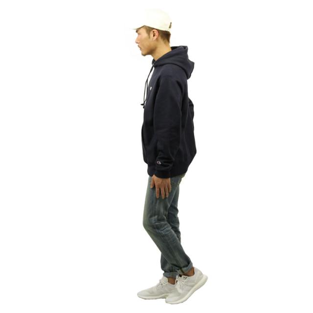 チャンピオン CHAMPION 正規品 メンズ リバースウィーブ プルオーバーパーカー REVERSE WEAVE HEAVYWEIGHT 12oz PULLOVER HOODIE GF68 NAVY_7