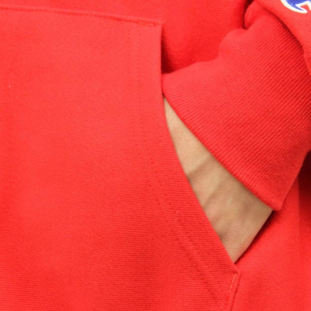 チャンピオン CHAMPION 正規品 メンズ リバースウィーブ プルオーバーパーカー REVERSE WEAVE HEAVYWEIGHT 12oz PULLOVER HOODIE GF68 TEAM RED SCARLET_2