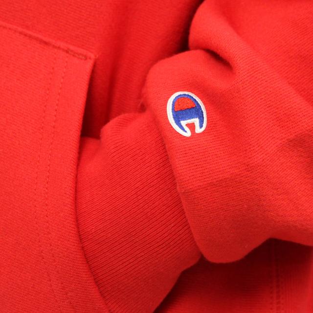 チャンピオン CHAMPION 正規品 メンズ リバースウィーブ プルオーバーパーカー REVERSE WEAVE HEAVYWEIGHT 12oz PULLOVER HOODIE GF68 TEAM RED SCARLET_3