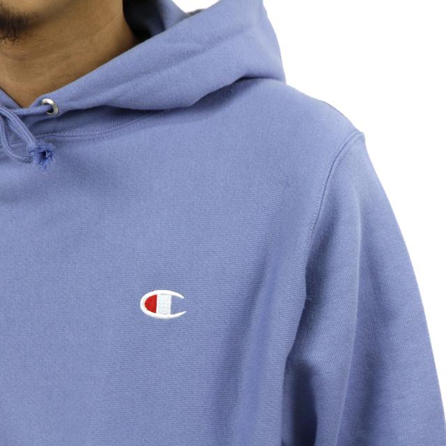 チャンピオン パーカー メンズ 正規品 CHAMPION リバースウィーブ プルオーバーパーカー REVERSE WEAVE HEAVYWEIGHT 12oz PULLOVER HOODIE GF68 1PR FRONTIER BLUE_3