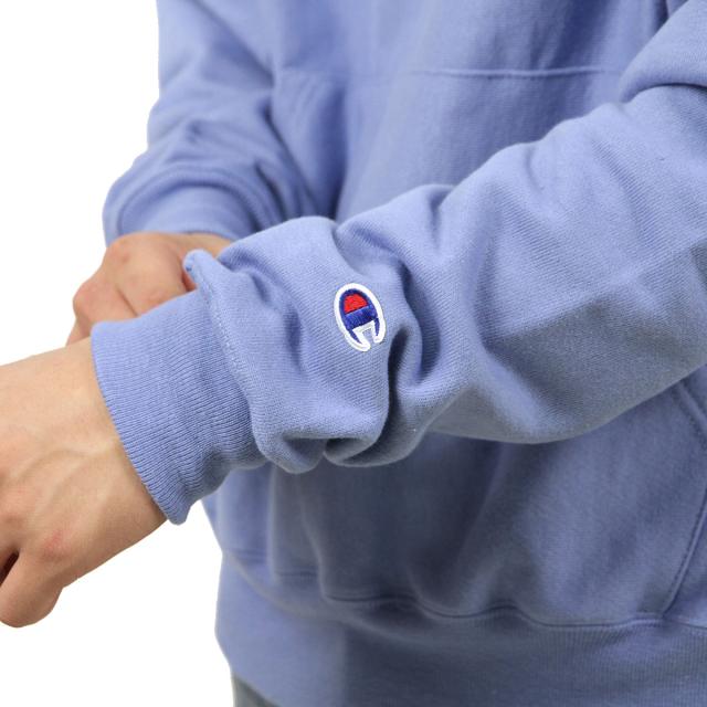 チャンピオン パーカー メンズ 正規品 CHAMPION リバースウィーブ プルオーバーパーカー REVERSE WEAVE HEAVYWEIGHT 12oz PULLOVER HOODIE GF68 1PR FRONTIER BLUE_4