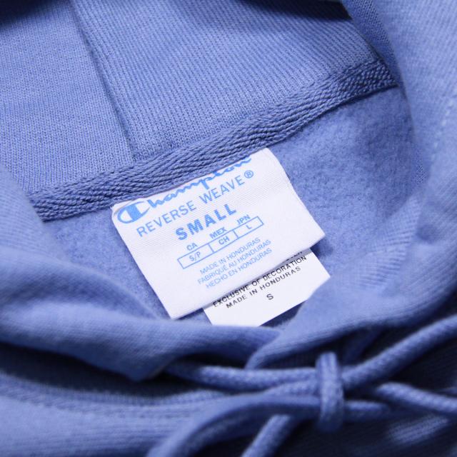 チャンピオン パーカー メンズ 正規品 CHAMPION リバースウィーブ プルオーバーパーカー REVERSE WEAVE HEAVYWEIGHT 12oz PULLOVER HOODIE GF68 1PR FRONTIER BLUE_7