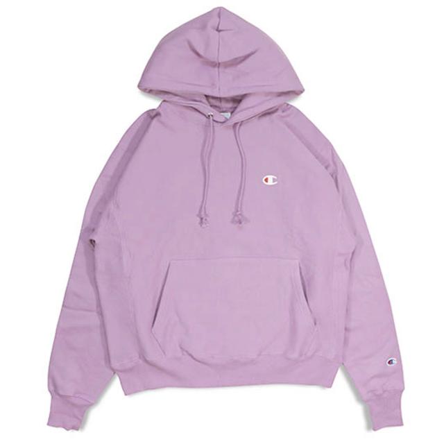 チャンピオン CHAMPION 正規品 メンズ リバースウィーブ プルオーバーパーカー REVERSE WEAVE HEAVYWEIGHT 12oz PULLOVER HOODIE GF68 XW6 TINTED LAVENDER_2