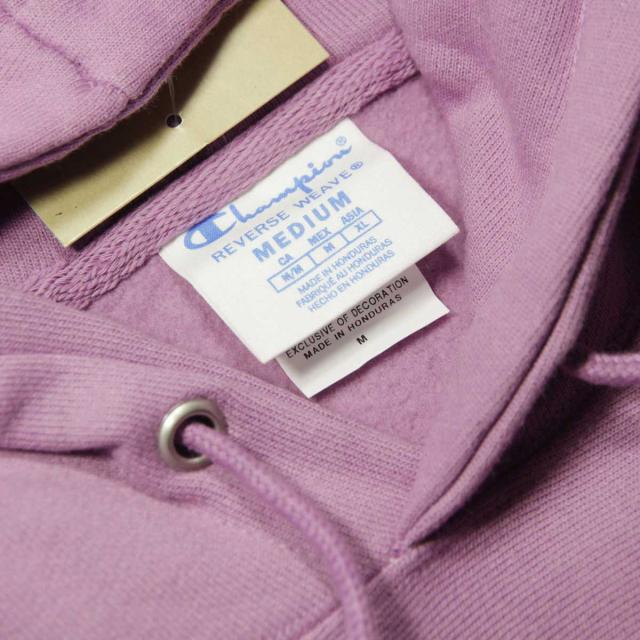 チャンピオン CHAMPION 正規品 メンズ リバースウィーブ プルオーバーパーカー REVERSE WEAVE HEAVYWEIGHT 12oz PULLOVER HOODIE GF68 XW6 TINTED LAVENDER_7