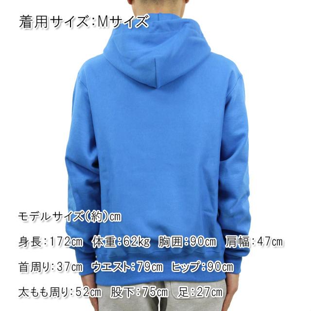 チャンピオン パーカー メンズ 正規品 CHAMPION リバースウィーブ プルオーバーパーカー REVERSE WEAVE HEAVYWEIGHT 12oz PULLOVER HOODIE GF68 7YF DEEP BLUE WATER_1