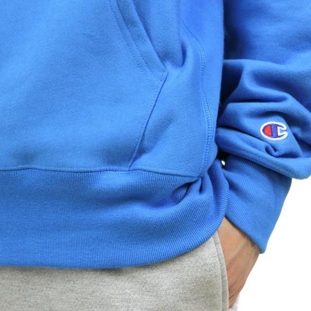 チャンピオン パーカー メンズ 正規品 CHAMPION リバースウィーブ プルオーバーパーカー REVERSE WEAVE HEAVYWEIGHT 12oz PULLOVER HOODIE GF68 7YF DEEP BLUE WATER_5