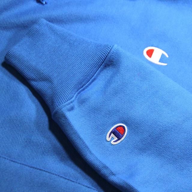 チャンピオン パーカー メンズ 正規品 CHAMPION リバースウィーブ プルオーバーパーカー REVERSE WEAVE HEAVYWEIGHT 12oz PULLOVER HOODIE GF68 7YF DEEP BLUE WATER_6