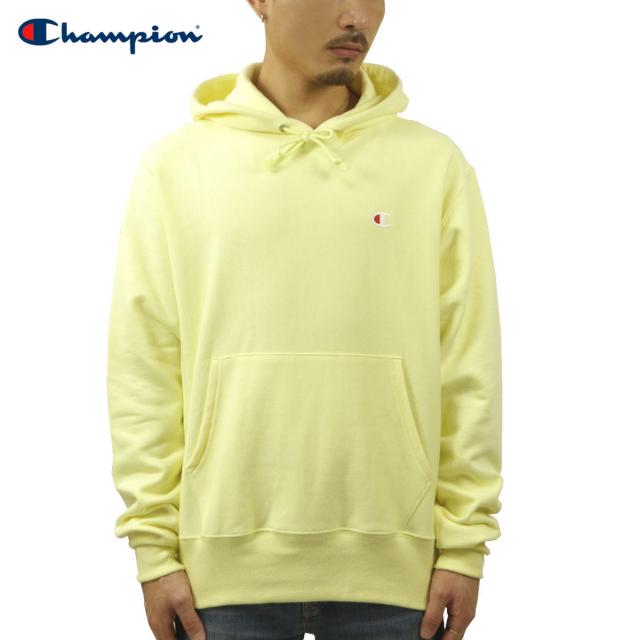 チャンピオン パーカー メンズ 正規品 CHAMPION リバースウィーブ プルオーバーパーカー REVERSE WEAVE HEAVYWEIGHT 12oz PULLOVER HOODIE GF68 LEMON GLACIER クリスマス プレゼント ラッピング
