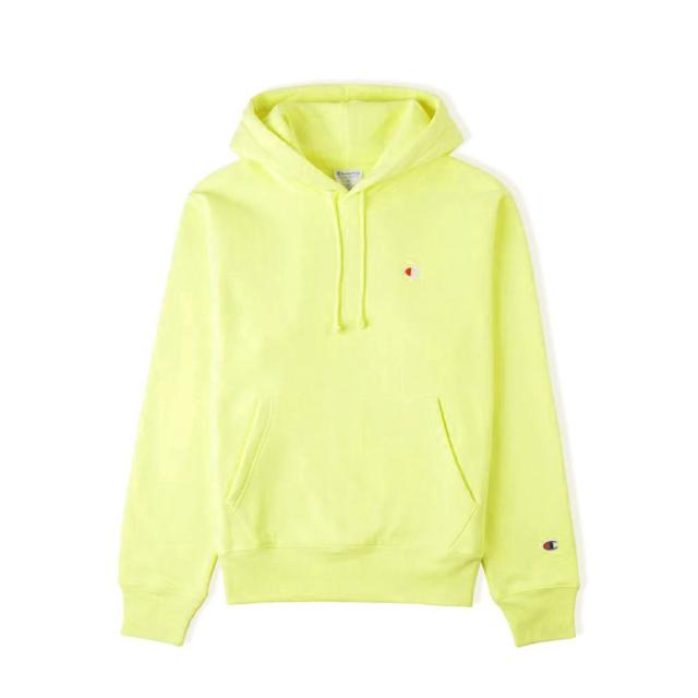 チャンピオン パーカー メンズ 正規品 CHAMPION リバースウィーブ プルオーバーパーカー REVERSE WEAVE HEAVYWEIGHT 12oz PULLOVER HOODIE GF68 LEMON GLACIER_2