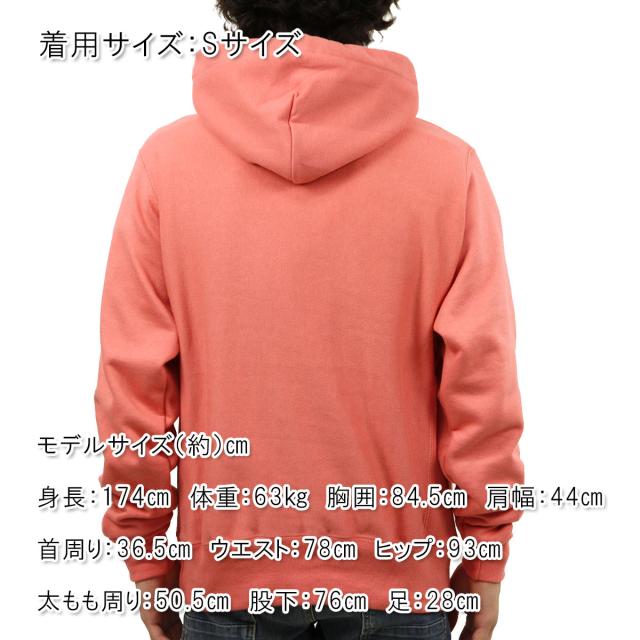 チャンピオン パーカー メンズ 正規品 CHAMPION リバースウィーブ プルオーバーパーカー REVERSE WEAVE HEAVYWEIGHT 12oz PULLOVER HOODIE GF68 5F4 CITRUS PINK_1
