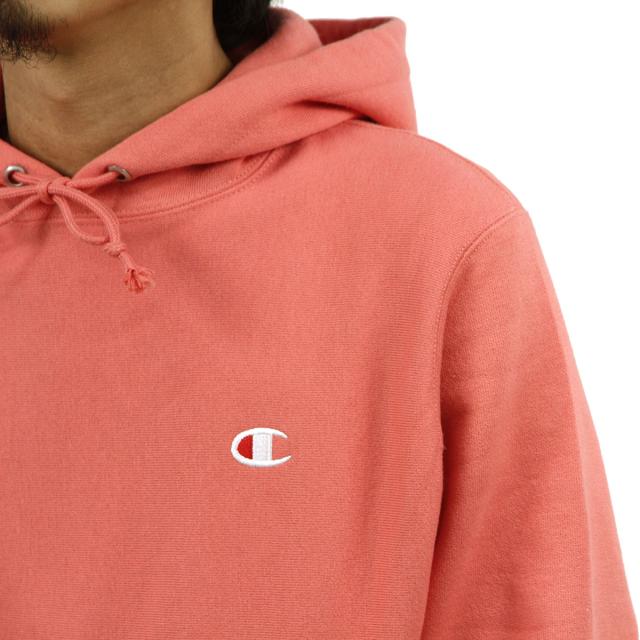 チャンピオン パーカー メンズ 正規品 CHAMPION リバースウィーブ プルオーバーパーカー REVERSE WEAVE HEAVYWEIGHT 12oz PULLOVER HOODIE GF68 5F4 CITRUS PINK_3