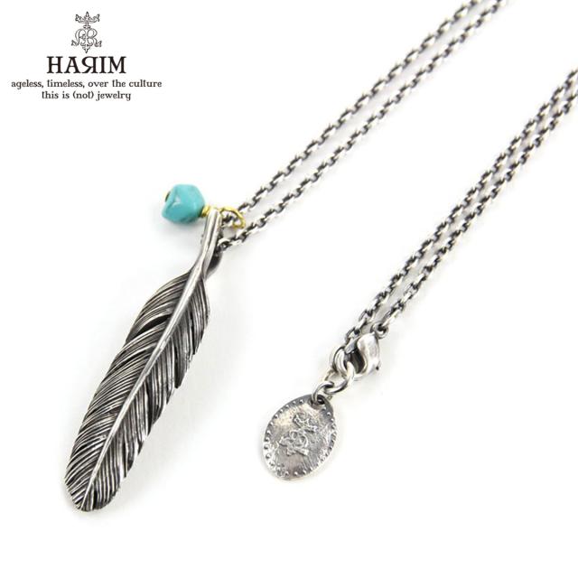 ハリム HARIM ネックレス HARIM FEATHER RIGHT S OX NECKLACE SET HRP123 OX SILVER 925 OXIDIZED BLACK 父の日 プレゼント ラッピング