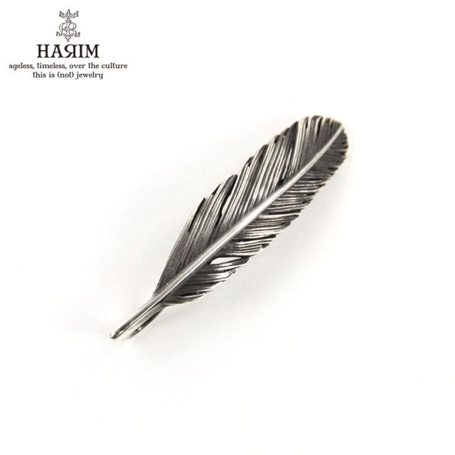 ハリム HARIM ネックレス HARIM FEATHER LEFT S OX HRT008 OX SILVER 925 OXIDIZED BLACK 父の日 プレゼント ラッピング
